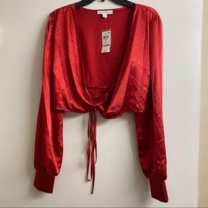 AND NOW THIS Red Women Blouse